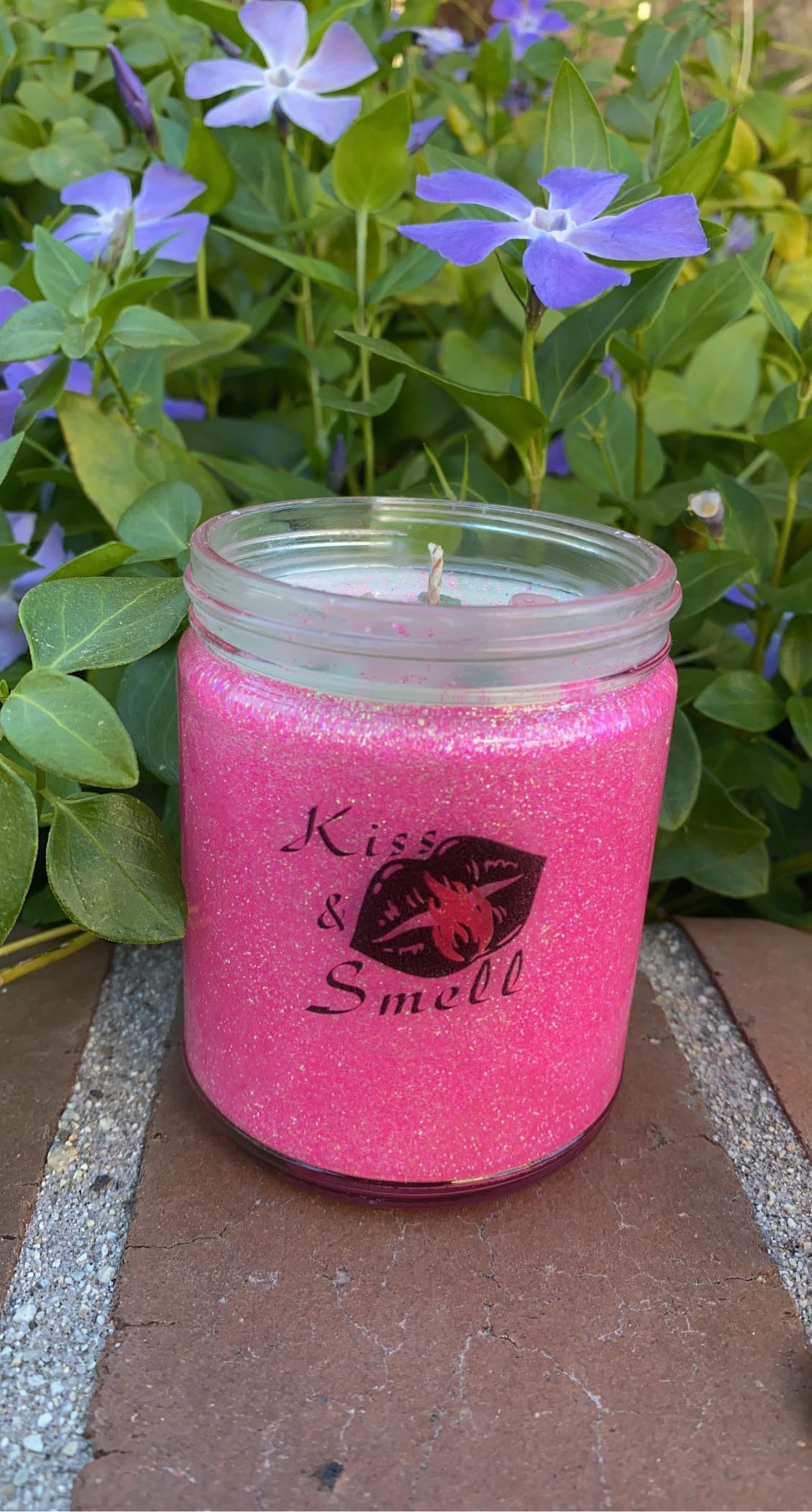 Custom hand made candles with stones personalized candles Etsy