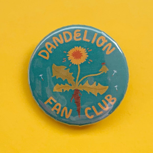 DANDELION FAN CLUB Button / Badge 38mm