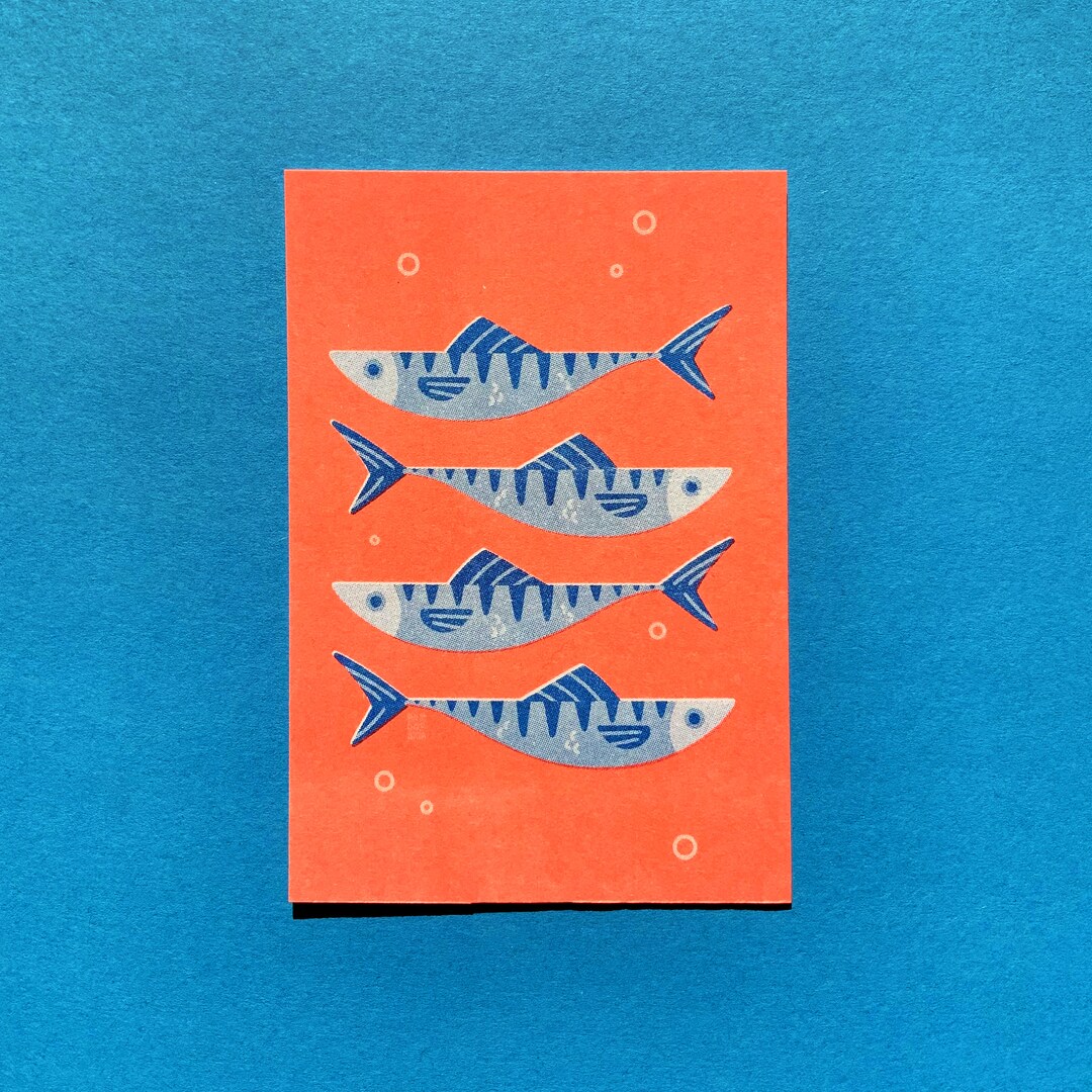 SARDINES | A6 Mini RISO Print | Art Print - Etsy