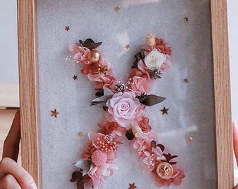 Gepresste Blumenrahmen Wandbehang Herbarbehang Gepresste Blume Kunst Schwimmrahmen Blumen-Wand-Dekor Getrocknete Blumenrahmen Bilderrahmen