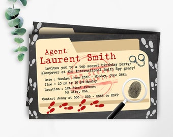 Detective Invitation Etsy France