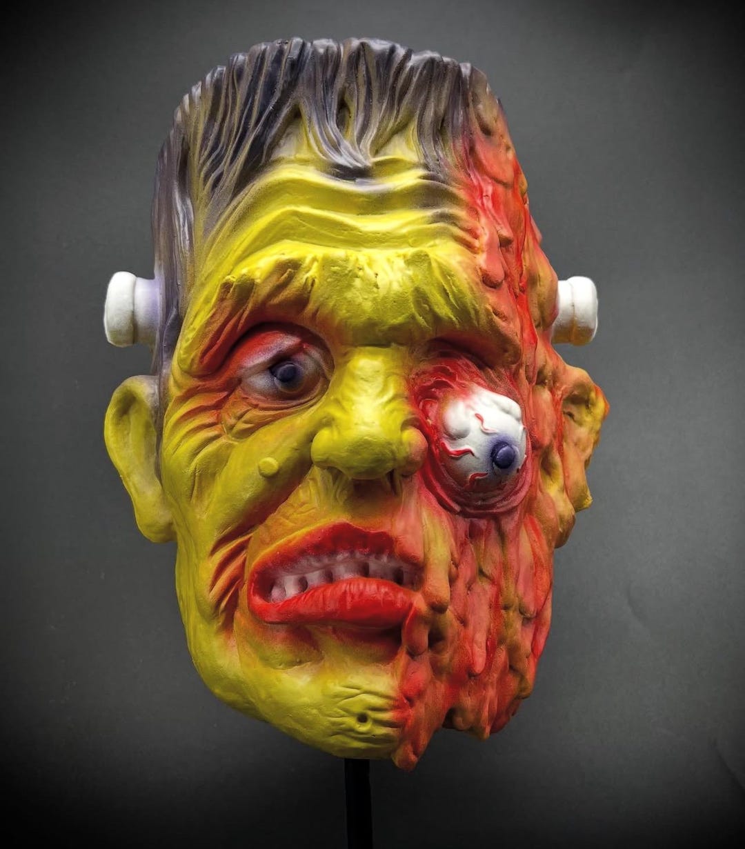Horrible Melting Frankenstein Topstone Tribute Darkride Latex Mask - Etsy