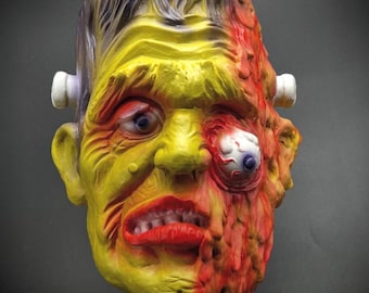 Horrible Melting Frankenstein Topstone hyllning Darkride latexmask