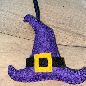 Purple Halloween witch hat