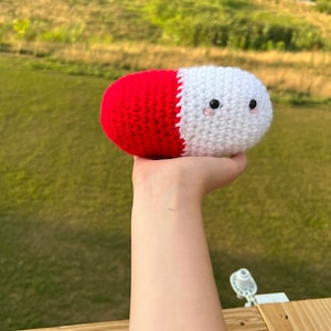 Crocheted Chill Pill Amigurumi