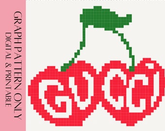 Cherries Crochet Graph & Written PATTERN