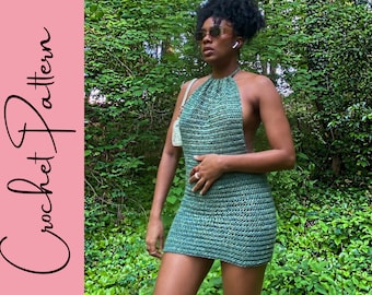 The Buttercup Backless Dress PATTERN | Crochet Backless Dress | Easy crochet dress| All Sizes