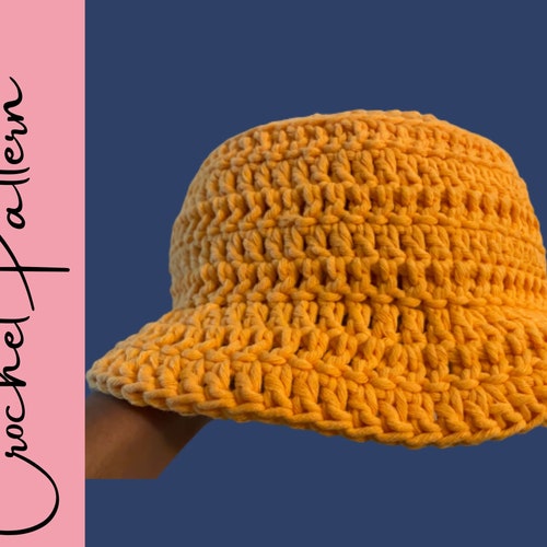 Easy Crochet Chunky Bucket Hat Pattern Etsy