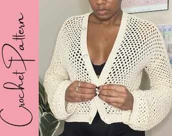 The Sommer Cardigan | Crochet Sweater/ Cardigan PATTERN |Beginner Crochet Pattern| All Sizes