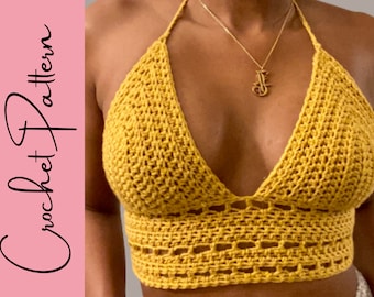 The Stella Crop Top PATTERN | Crochet Crop Top | All Sizes