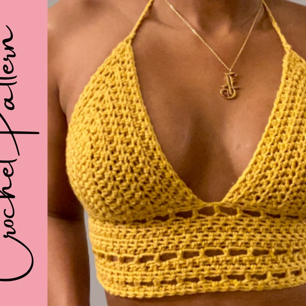 The Stella Crop Top PATTERN | Crochet Crop Top | All Sizes