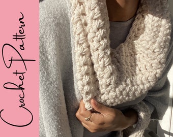 Easy Crochet Chunky Infinity Scarf Cowl Pattern Simple