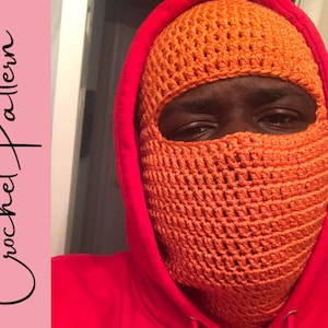 Crochet PATTERN Ski Mask PDF / Beanie / hat PATTERN Balaclava Easy Crochet Pattern image 1