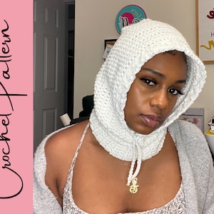 Easy Crochet Scoodie PDF Pattern | Beginner Friendly| Snood Scarf Cowl Ski Mask Balaclava