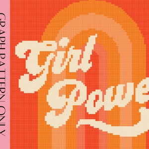 Girl Power Crochet Graph & Written PATTERN - Etsy