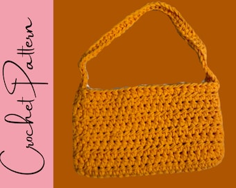 Chunky Crochet Purse Pattern: Easy Tote Bag (Digital Download)