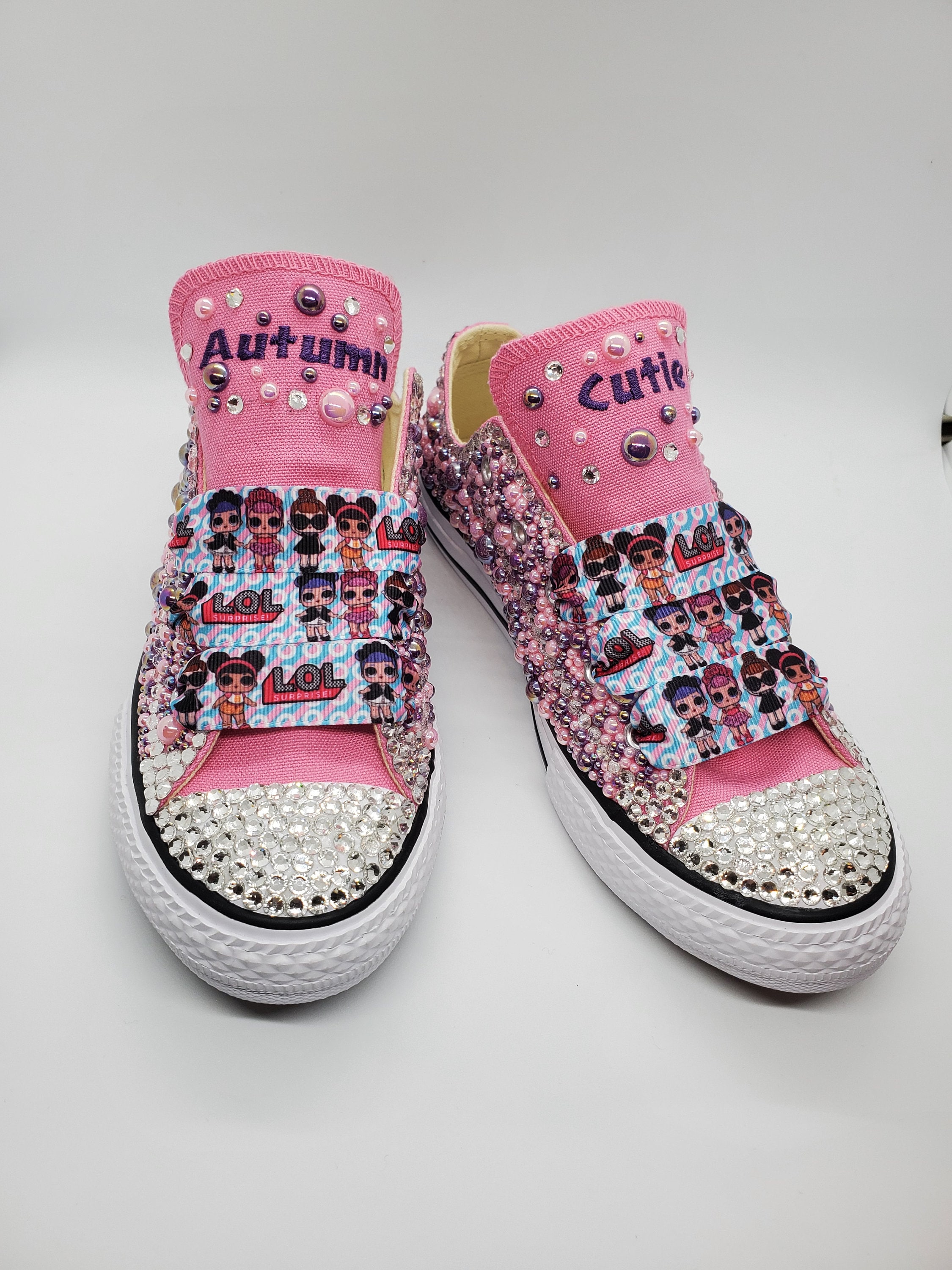 Bedazzled Converse Kids Etsy
