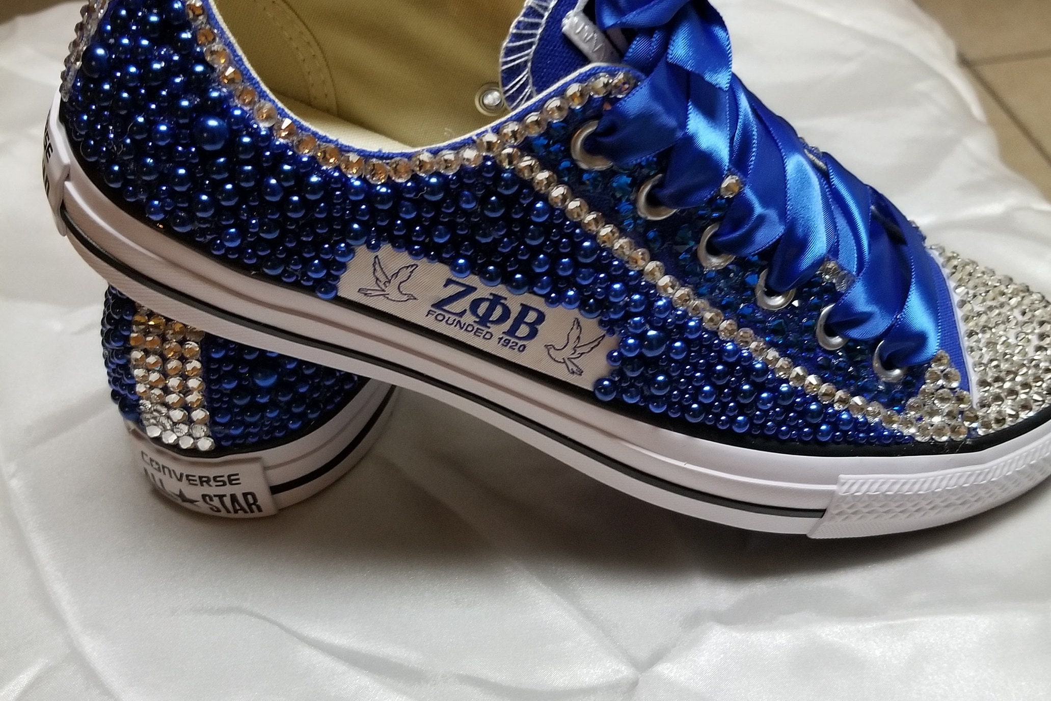 Bedazzled Converse - Etsy