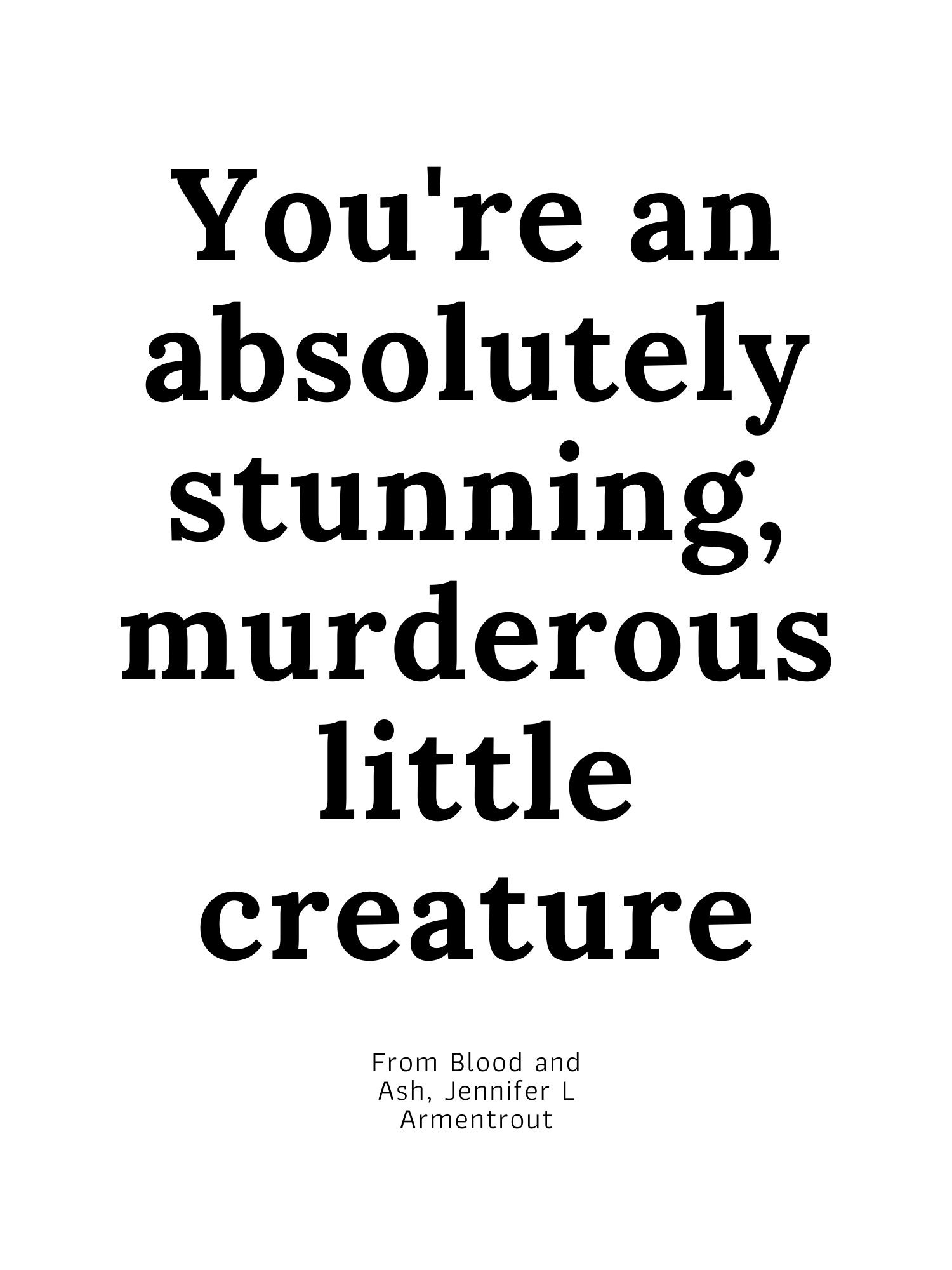 From Blood and Ash Quote Etsy Sweden