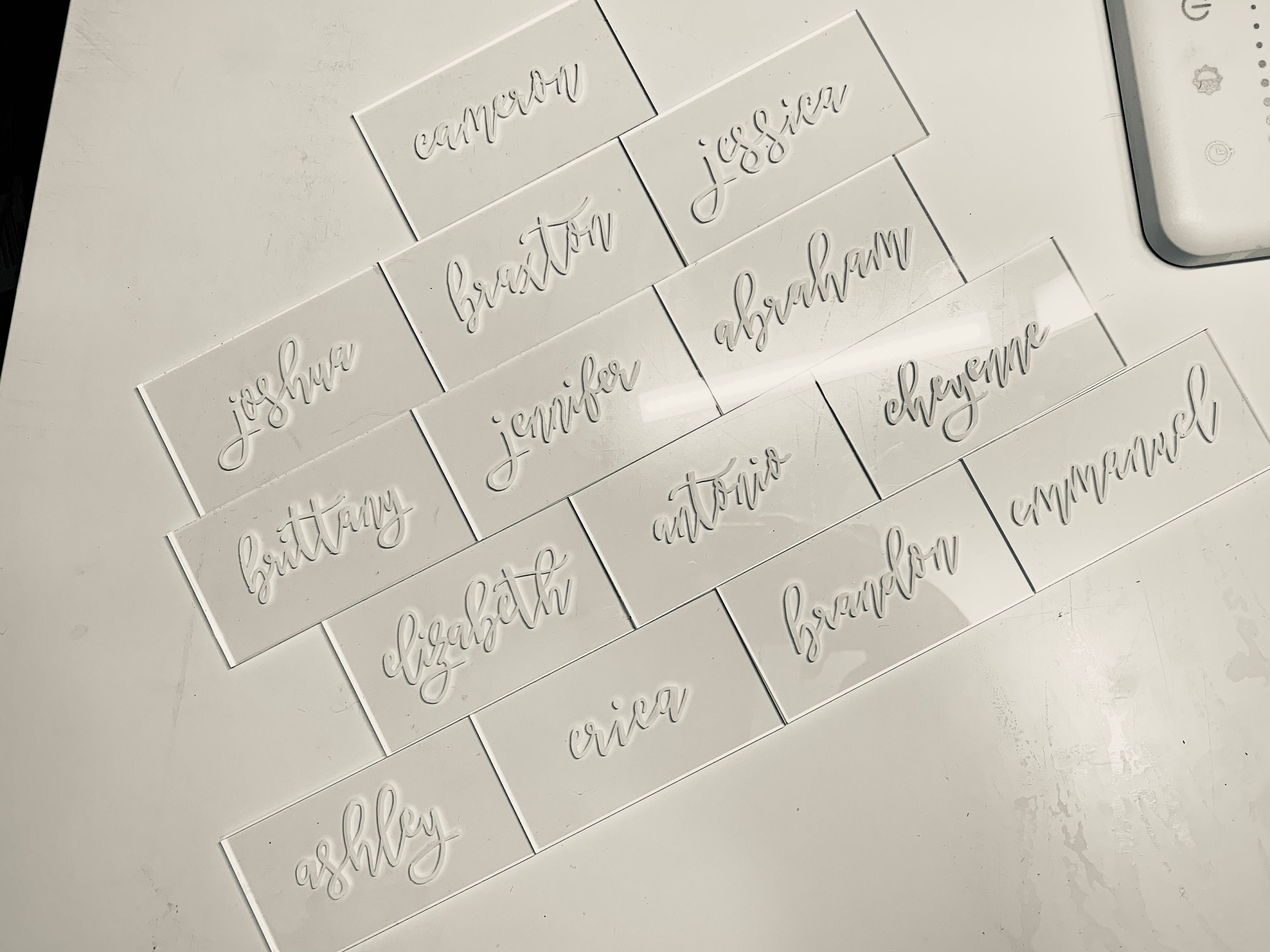 Acrylic Place Cards - Etsy