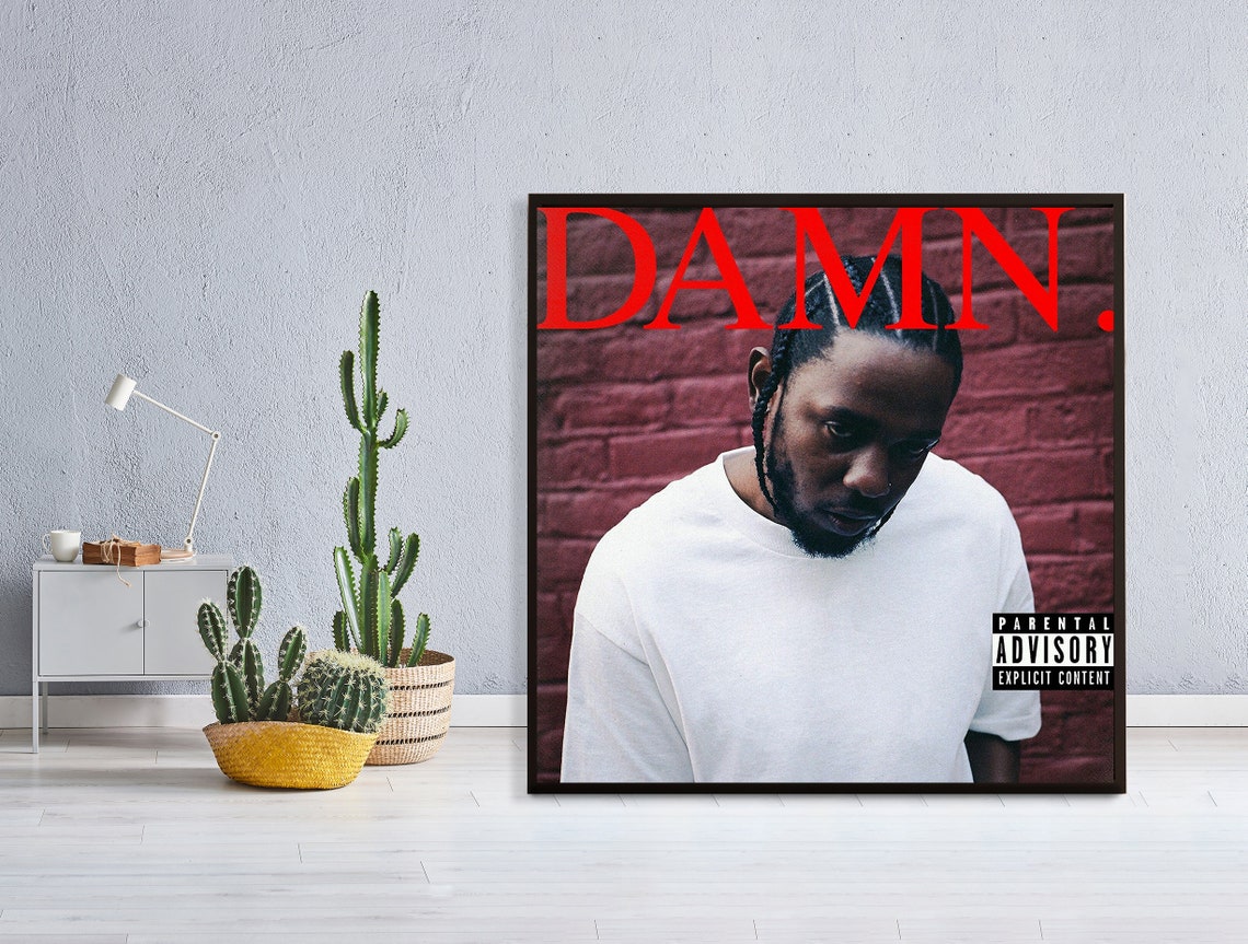 Kendrick Lamar DAMN Rap Poster / Album Poster / Music Poster Etsy