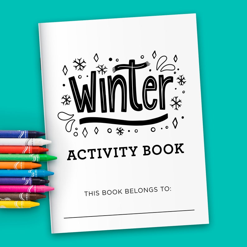 Winter Activity Coloring Book for Kids - Digital Files Instant Download ...