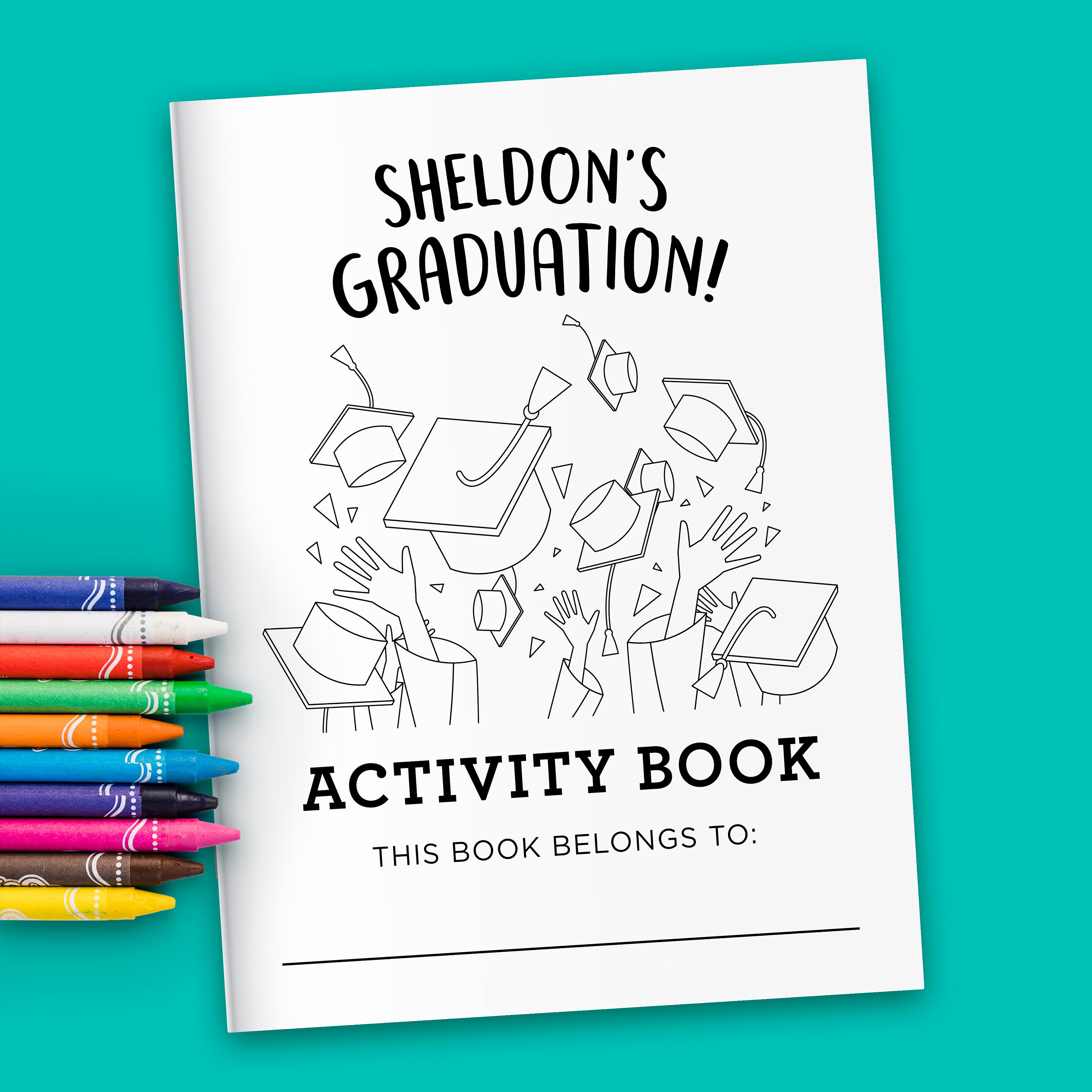 Personalized Graduation Activity Coloring Book for Kids | Etsy