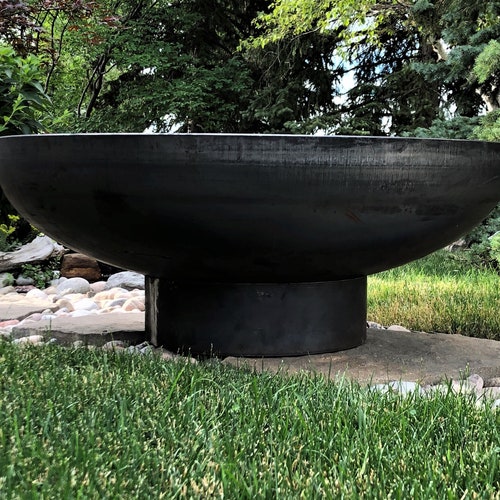 ZU Kabuto Heavy Gauge Steel Fire Pit Etsy