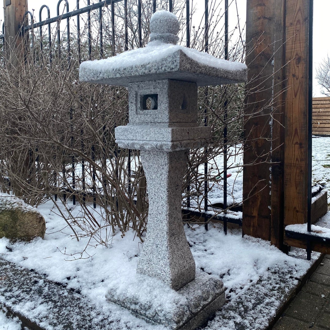 Hōkiji法起寺 Japanese Lantern Nature Granite Handcut Etsy