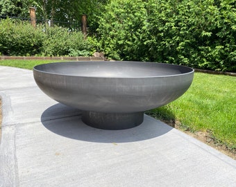 ZU 36" Kabuto Corten Steel Fire Pit(Thicker Wall)