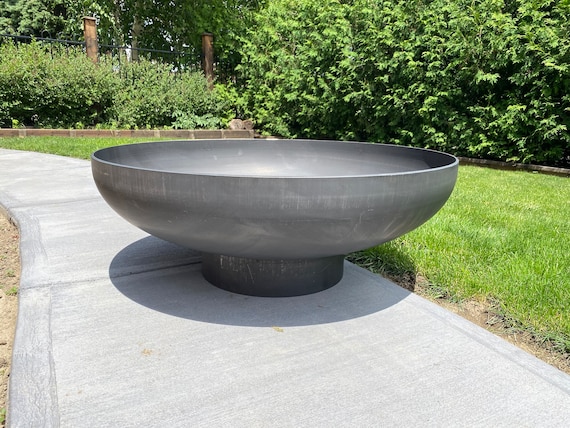 ZU 36" Kabuto Corten Steel Fire Pit(Thicker Wall)