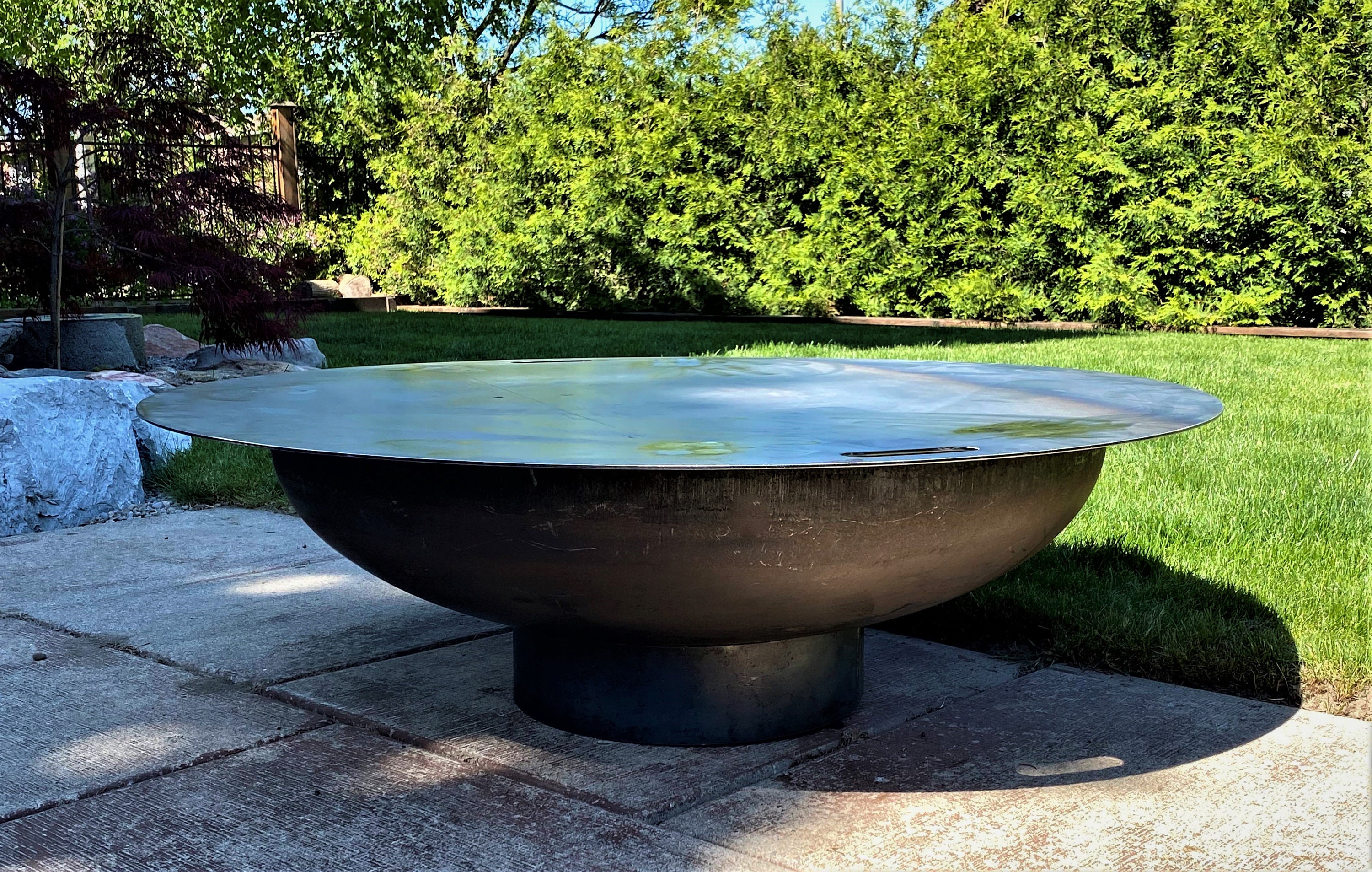 ZU 36 Kabuto Corten Steel Fire Pit - Etsy Canada