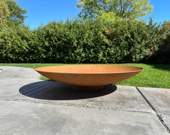ZU 48" Yumi Corten Steel Fire pit/Water Mirror Bowl