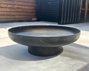 ZU 36" Hachi Corten Steel Fire Pit(Thicker Wall)