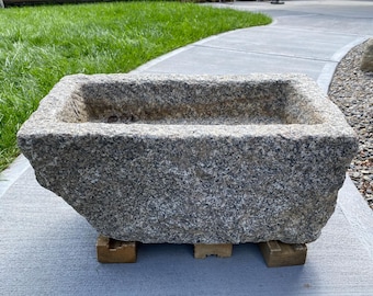 Antique Granite Trough #11