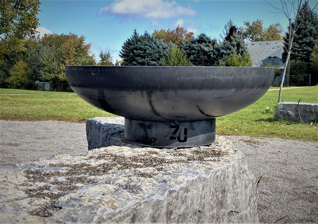 ZU Kabuto Heavy Gauge Steel Fire Pit Etsy