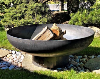 ZU 40" Shogun Kabuto Steel Fire Pit