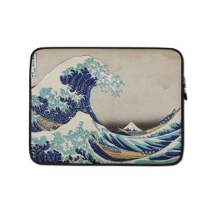 Laptop Sleeve 13 and 15 Inch - Great Wave Art Padded Protective Case, Fits All Brands