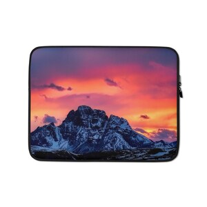 Laptop Sleeve 13 15 Inch - Mountain Range Padded Protective Laptop Case, Fits all Brands