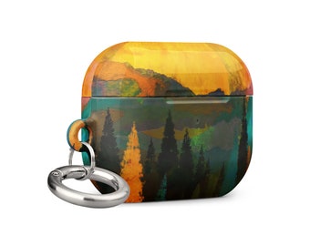 Watercolor Forest AirPods Case: Protective Polycarbonate Cover