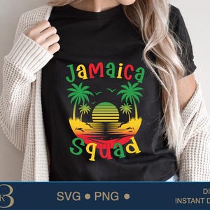 Jamaica 2025 Svg, Jamaica Summer Vacation Svg,Jamaica Girls Matching Shir, Jamaica Family Trip Svg, Jamaica Squad Svg,Jamaica Birthday Squad