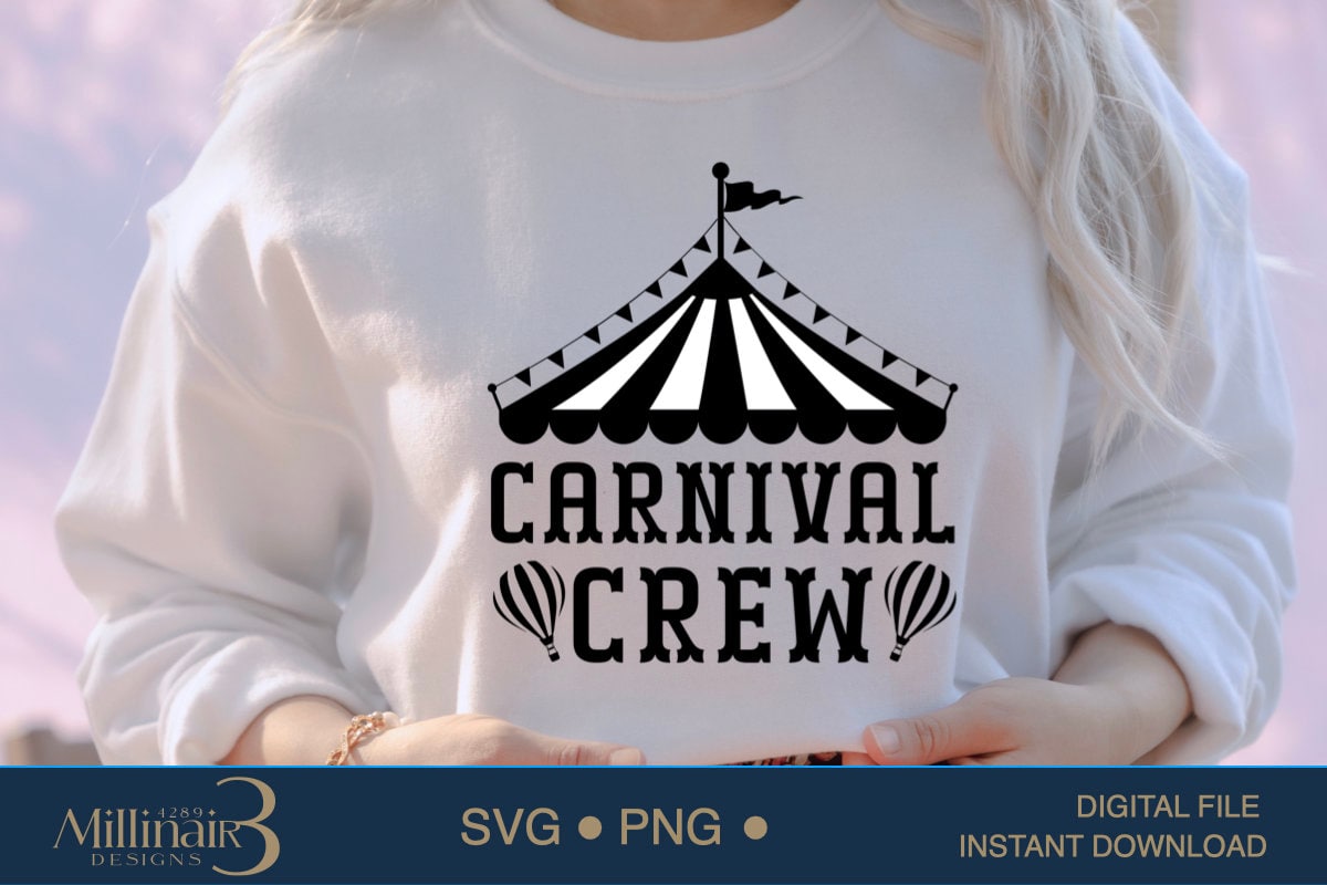 Carnival Crew SVG: Circus Party Design (digital Download) - Etsy