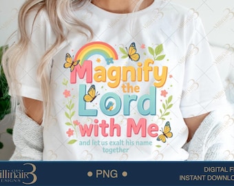 Magnify The Lord PNG: Ocean Beach VBS Design (Digital Download)