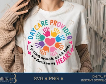 Daycare Provider SVG: Teacher Appreciation Gift, Childcare Design (Digital Download)