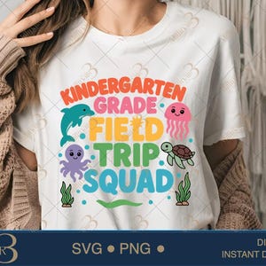 Kindergarten Field Trip Squad: Sea Life Design (Digital File)