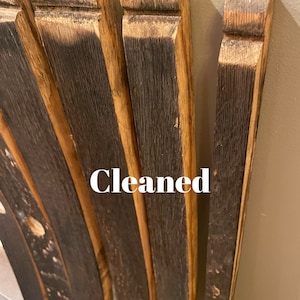 Bourbon Whiskey Barrel Staves, cleaned image 2