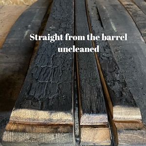 Bourbon Whiskey Barrel Staves, cleaned image 4