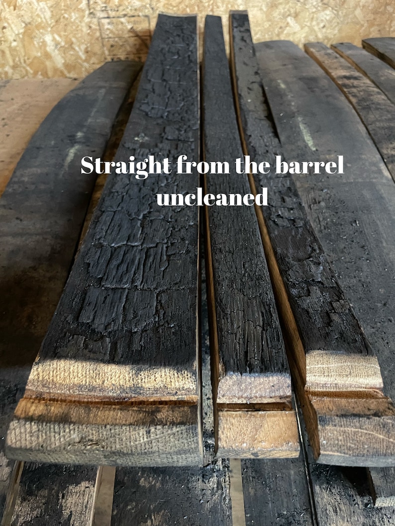 Bourbon Whiskey Barrel Staves, cleaned image 4