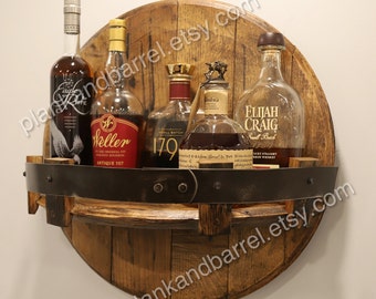 Bourbon Whiskey Barrel Stave Hanging Liquor Bar