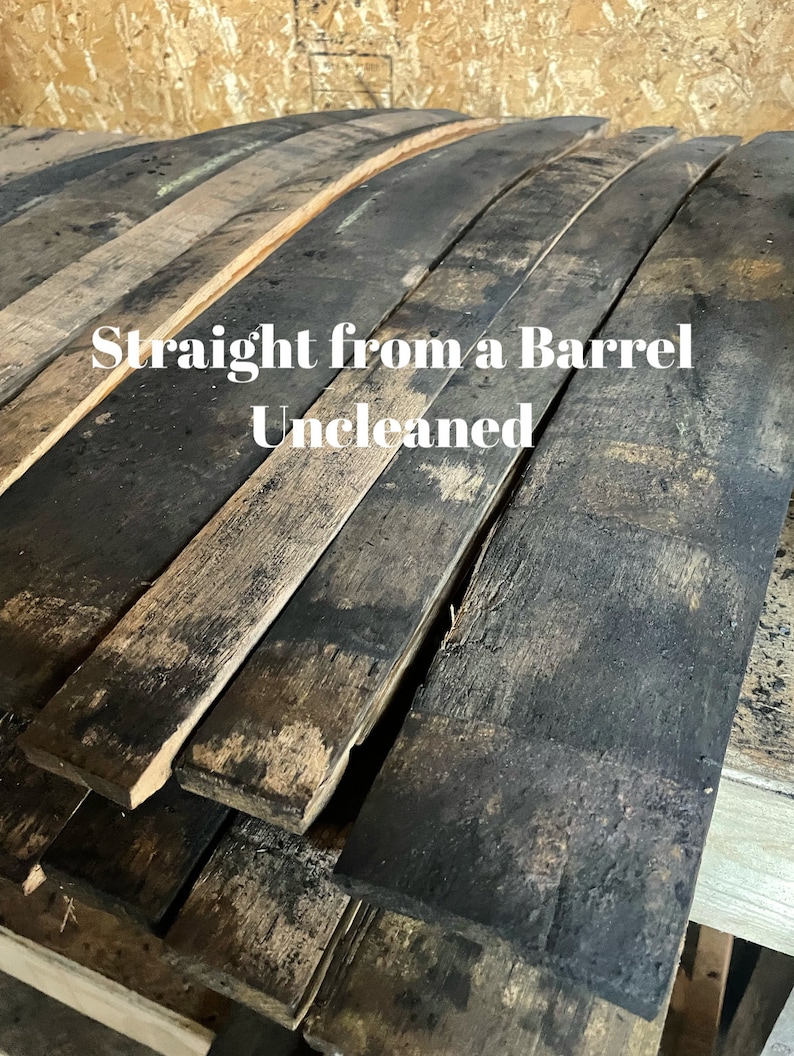 Bourbon Whiskey Barrel Staves, cleaned image 3